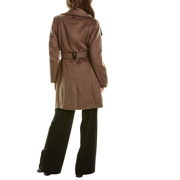 Vince Camuto Belted Medium Wool-Blend Coat - Picture 2 of 6